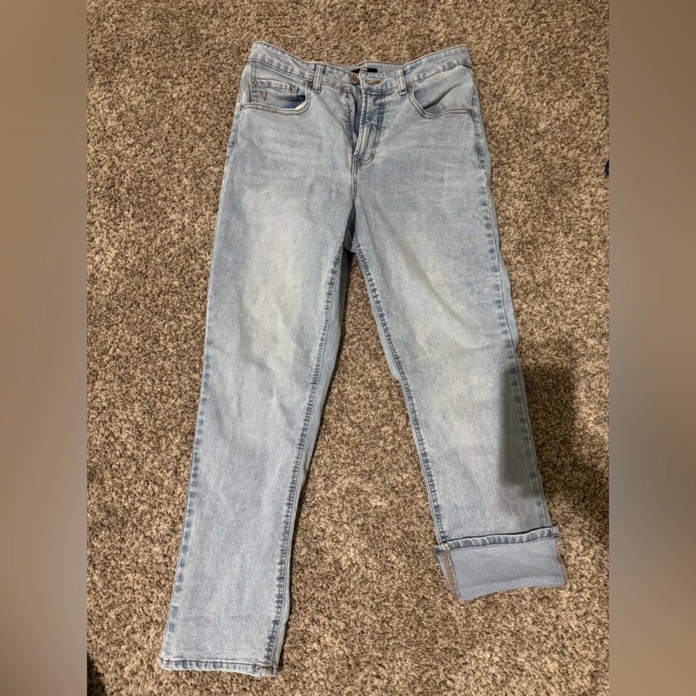 Frye Light Blue Straight Leg Jeans